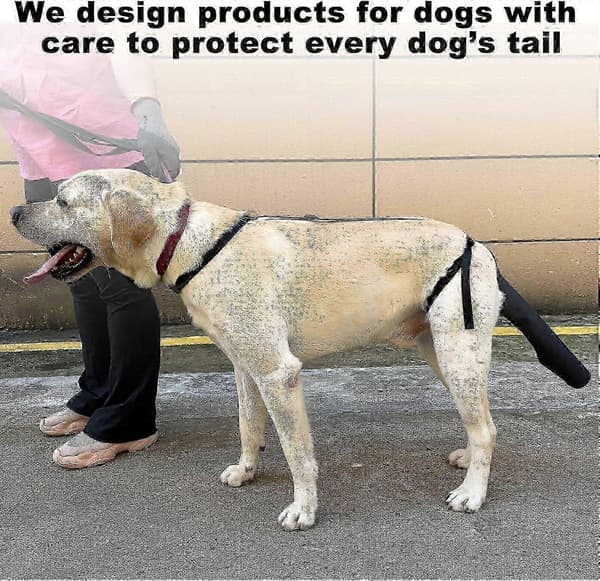 2 stk. hundehale sårcover sort til beskyttelse og pleje
