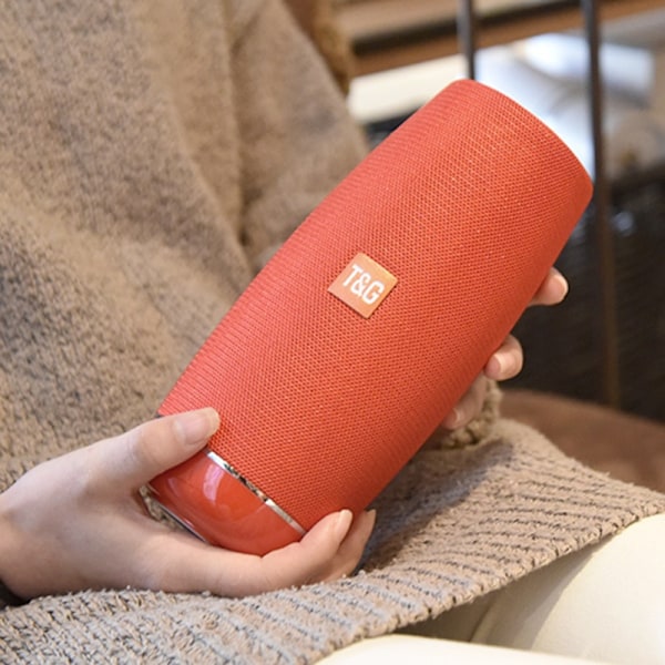 Stereo Trådlös Bluetooth Audio Utomhus Portabelt Ljudkort Radio (Svart),