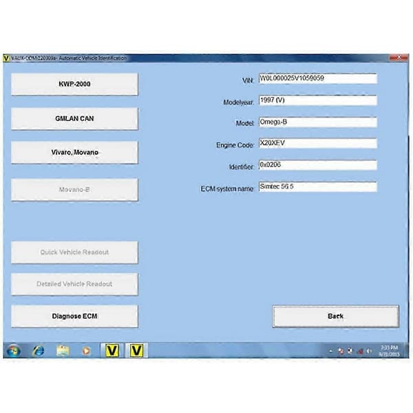 Opel Diagnostisk Værktøj OPCOM 120309A Nyeste Version OBD2 Scanner Sort Black