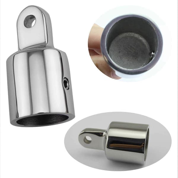 Rustfrit stål 20 mm øjeendestykke Bimini Top Hardware Baldakinrør Endestykke-God