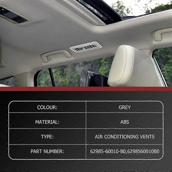 Top AC-ventiler til Land Cruiser Prado LC150 10-17 Grå