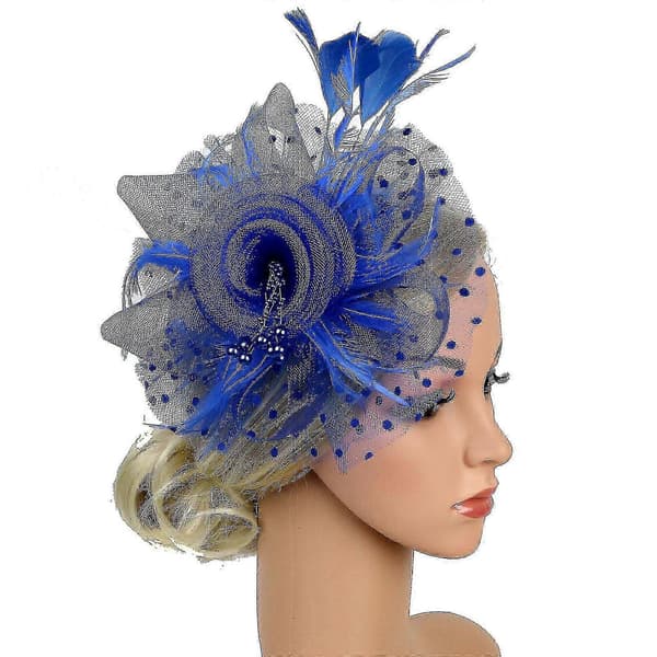 Fascinatorhat til kvinder til bryllupper, teselskaber og derbybegivenheder White