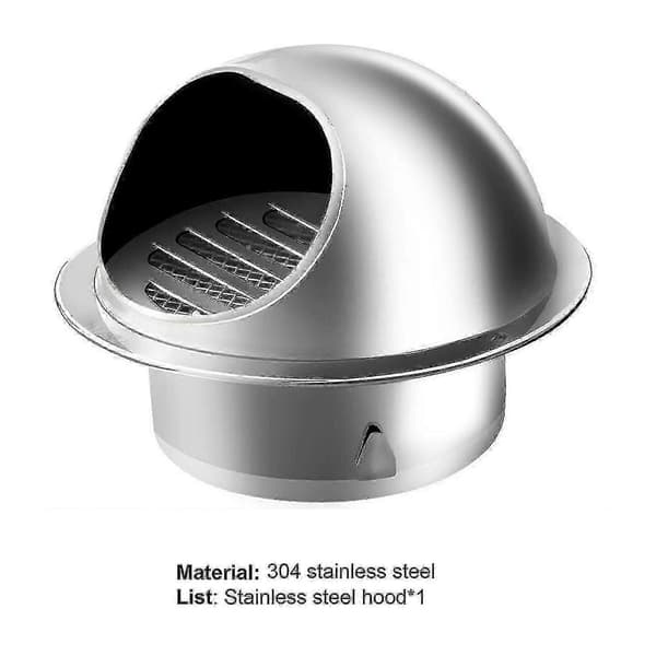 Vægventil til 50-200 mm med rustfri og regntæt design 200mm