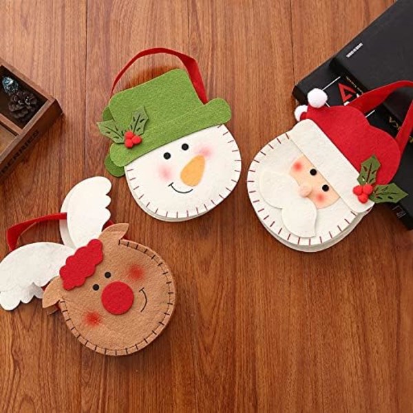 Julegodtepose Æblepose Gavepose, Snemand Dukke Tote Bag LWD-05