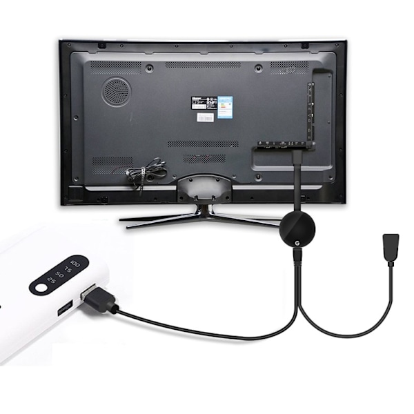Langaton HDMI Dongle Vastaanotin 1080P 2.4G/5G Svart Sort