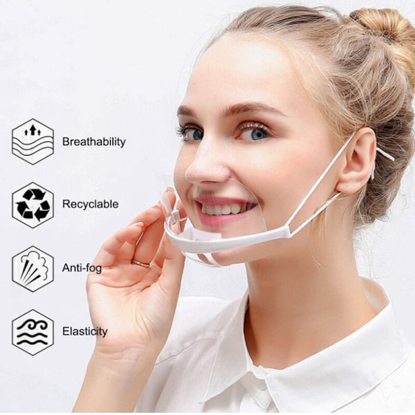 10 stk. transparent maske