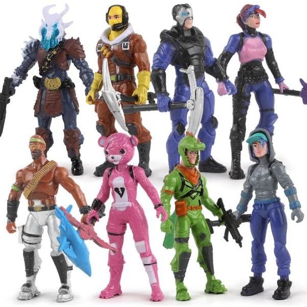 8st Fortnite Figurer 9CM julklappar