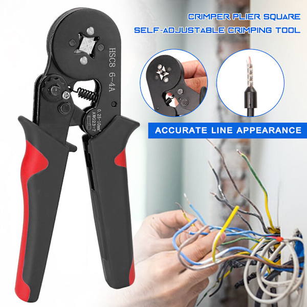 Kallpressad terminalset 6 set europeiska rörterminaler 1200PCS standardfärg