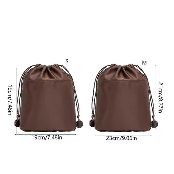 Nylon Inner Bag Organizer Insert Tote Bag Crossbody Bag Dragsko Organizer Insert för Bucket Bag Multi Compartment mini mini