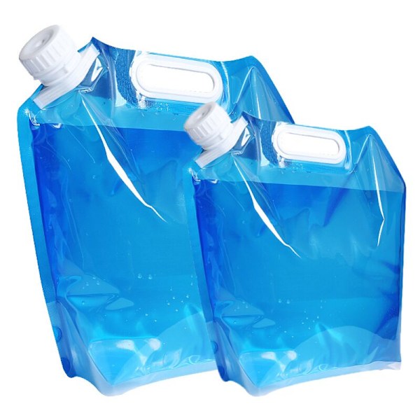 2 st Utomhus Portabel Vikbar Vattenpåse, 5L*1, 10L*1