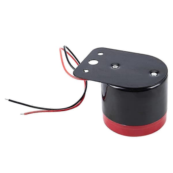 12V DC 120dB Høj Sirene Buzzer til Bil Sikkerhedsalarm Sort Rød Black  Red