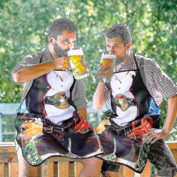 Justerbart Oktoberfest Festforklæde til havearbejde, madlavning, bagning, grill 2