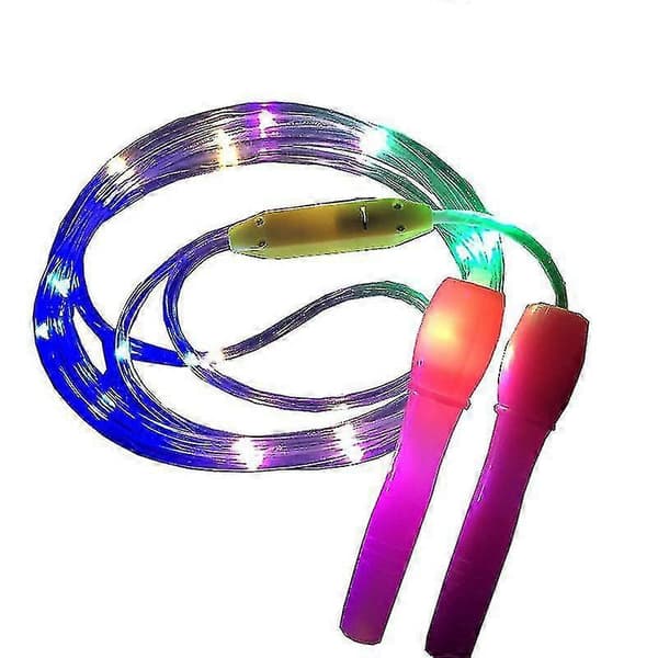 Justerbart LED-upplyst hopprep för barn, 3-pack med 3 ljuslägen för träning