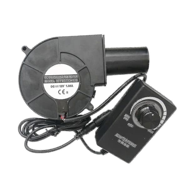 Variabel hastighed 12V centrifugalblæser 9733 til varmekedel BBQ TY Plug 2