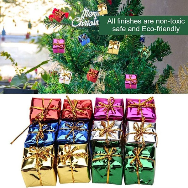 Julklappspåse Julgransdekorationer 2,5 cm Förpackning med 12