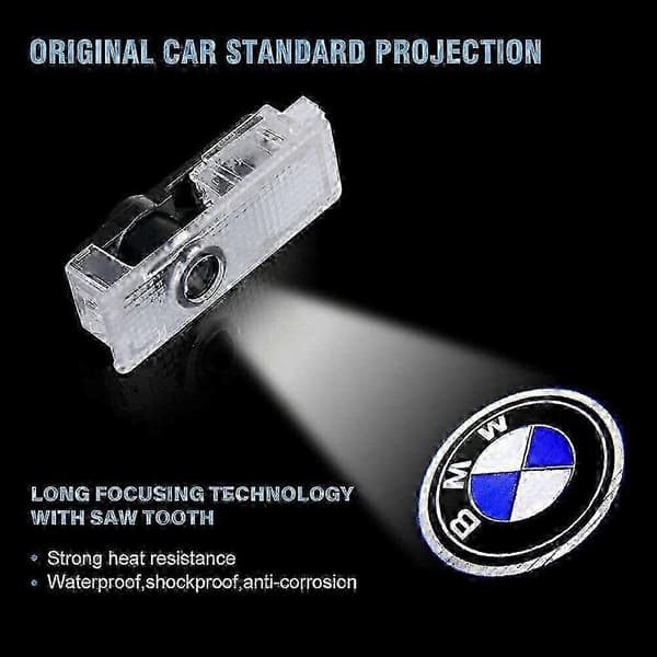 Bildør Projektor Laser LED Lys til BMW med Courtesy Puddle Shadow Lamper til Brugerdefineret Køretøjsbelysning og Stilforbedring