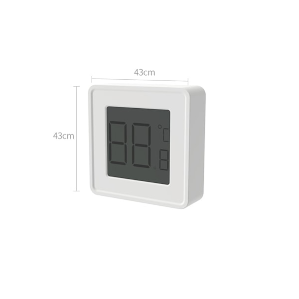 Termometer, Noggrann Växthustermometer Mini Digital Fuktmätare, Vit