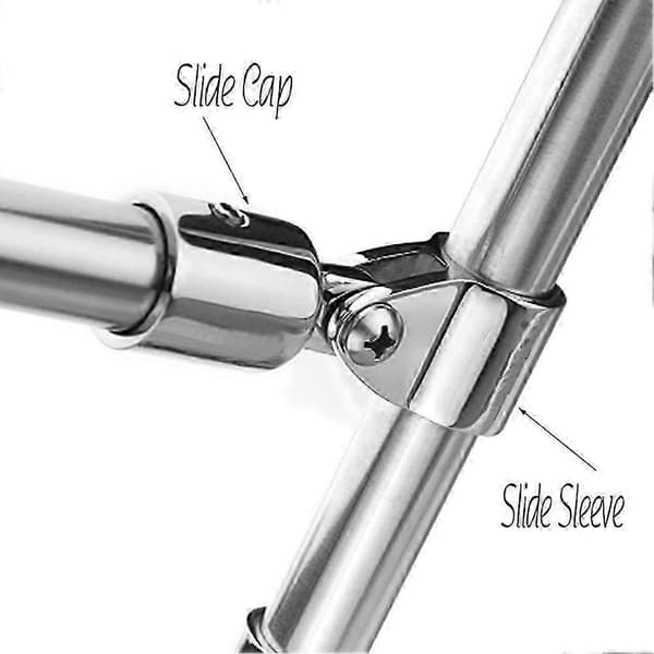Rustfrit stål 20 mm øjeendestykke Bimini Top Hardware Baldakinrør Endestykke-God