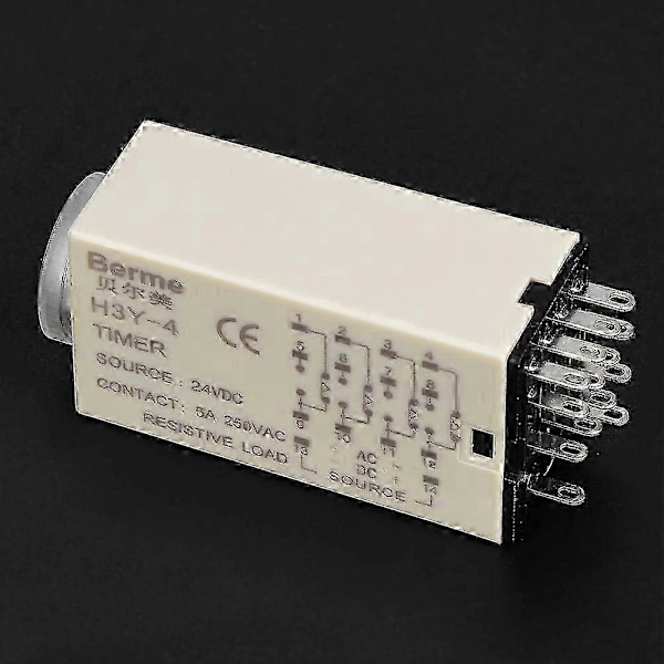 H3Y-4 24VDC Timer Switch 14-Pin Pekarrelä Kontroll