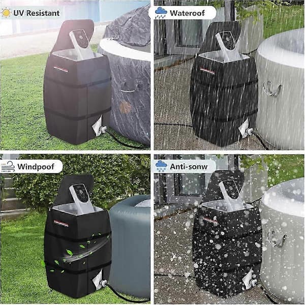 Pumpskydd för bubbelpool, kraftigt vattentätt för poolvärmare