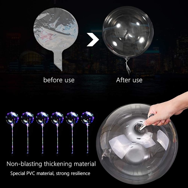 Pakke Helium Balloner Hvide Lysende Balloner Bryllupsfest Hjem Dekoration