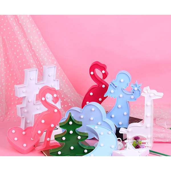 LED Neon Modellering Lampor, Ornament Nattlampor, Juldekoration Nattlampor (Gröna Kokoslampor),