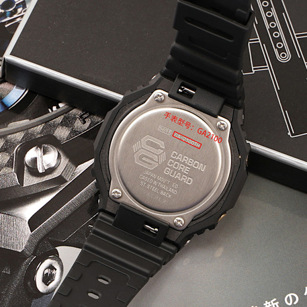TPU klockarmband för Casio GA-2100/2110 - Svart