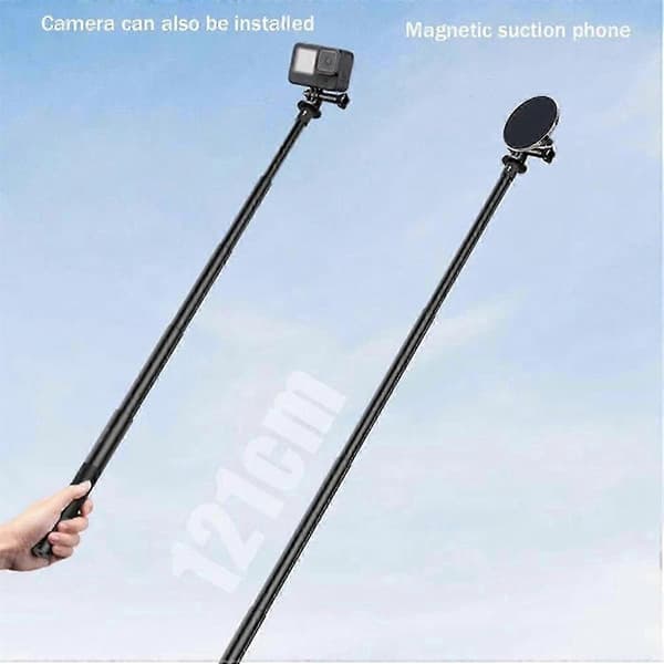 Golf Monopod Magnetisk Selfie Stick med Spyd