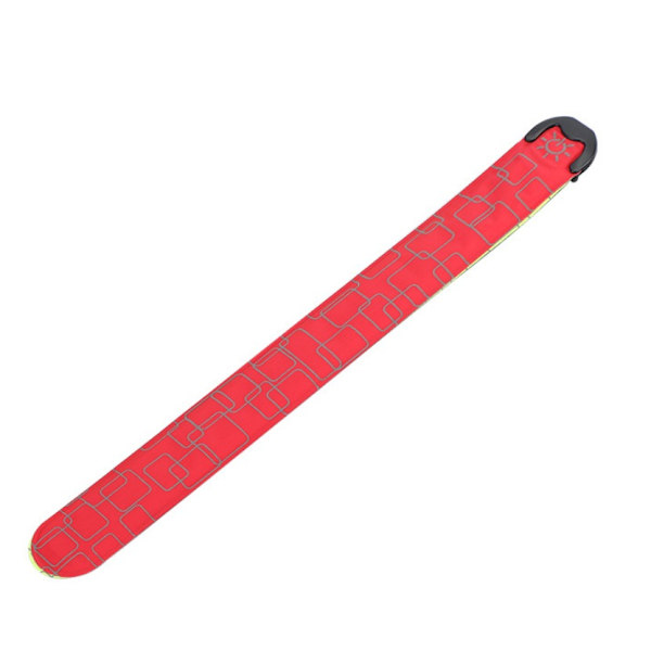 Ladattava valoisa sormus USB-muistitikku Rannekoru Ulkoilu Yöjuoksu Juhlatunnelmaa Valoisa käsivarsinauha (Punainen + Oranssi Kaksi Pakkausta),