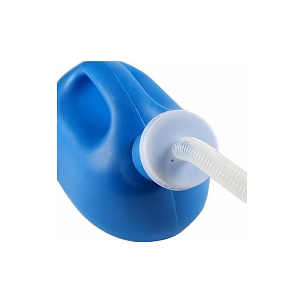 2000ml Unisex Portabel Urinflaska med Slang för Resor Bil Camping Sjukhus (Blå)