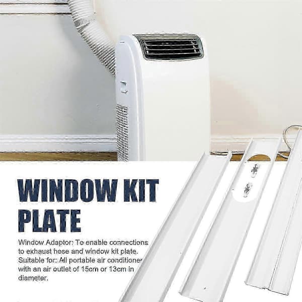 Fönsteradapterkit för luftkonditionering med praktisk skjutplattdesign