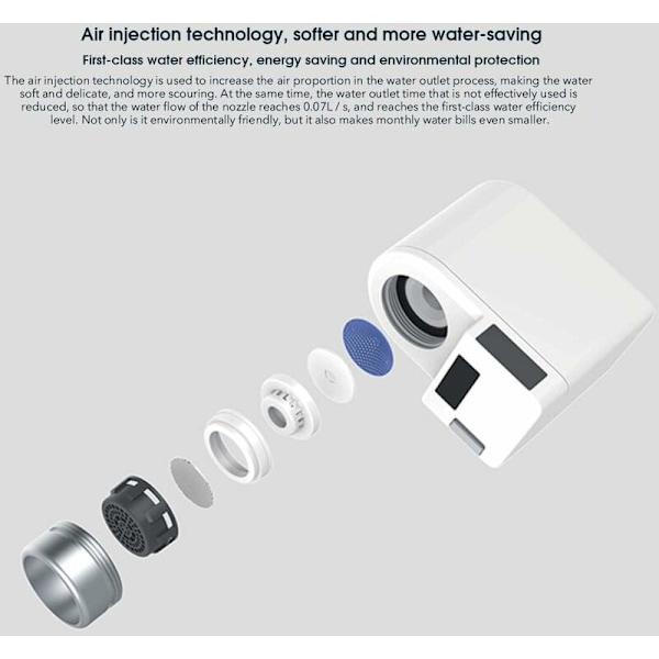 Vandbesparende enhed, Smart automatisk infrarød induktion, Vandbesparende vandhane, IPX6 mod vandoverløb