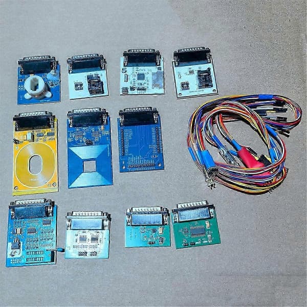 Bilreparationsverktyg komplett set Iprog+ Plus 12 adapter V85 Iprog 777 bilnyckelprogrammeringsverktyg stöder IMMO