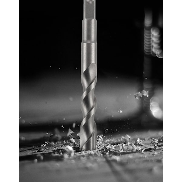 Sæt med spiralbor (til træ, Ø 3/4/5/6/7/8/9/10 mm, boremaskinetilbehør)