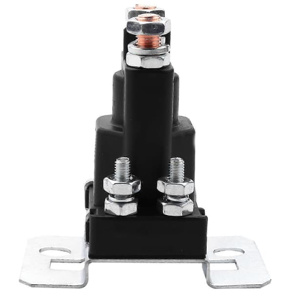 12V 500A Dobbelt Batteri Isolator Relæ 4 Pin til Bil Strømsystem Sort Black