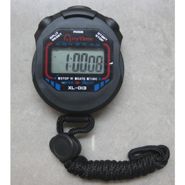 Professionell Digital Portabel LCD Display Stoppur Sport Kronograf Timer,