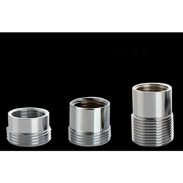 2 kpl Kuparinen pesukoneen hanaliitin 6-pisteadapteriin (keskipitkä (24 mm))