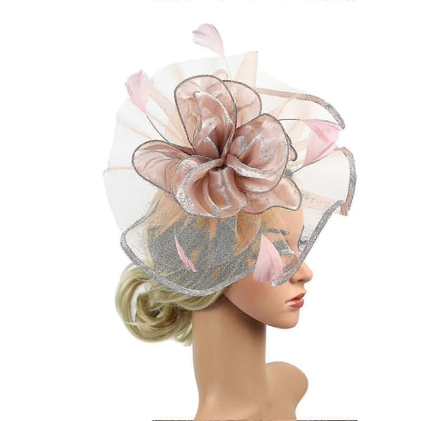 Fascinatorhat til kvinder til bryllupper, teselskaber og derbybegivenheder Blue
