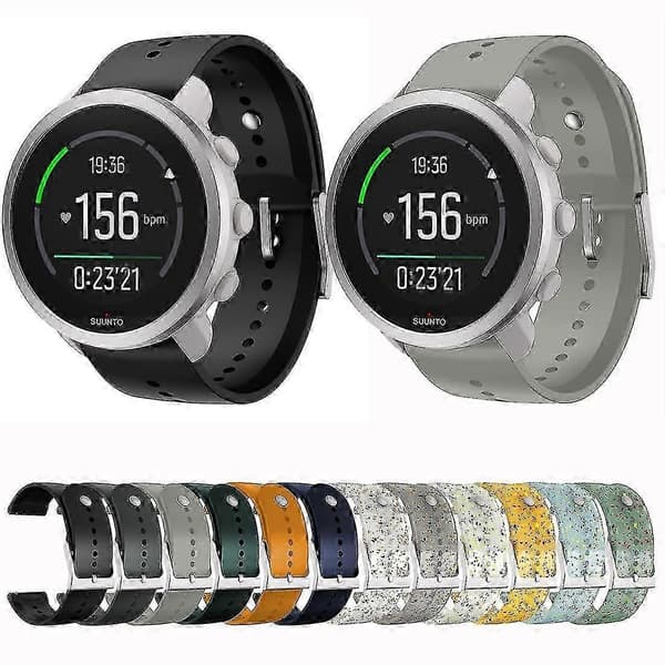 Silikone Urrem Til Suunto 5 Peak Sort Black