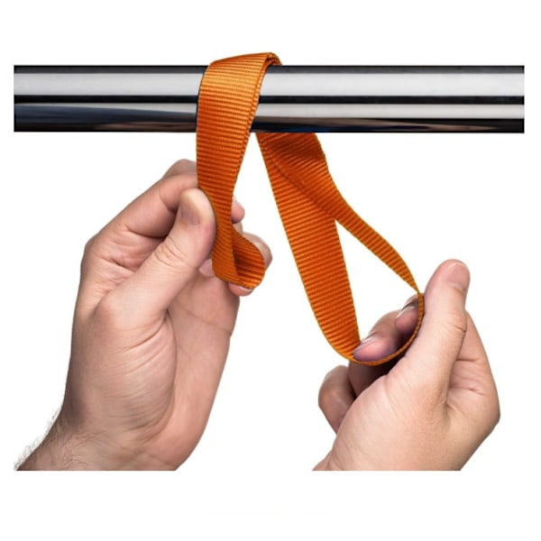 Multifunktionella Bagageremmar, Ringkrokremmar 6 st (Orange 2,5 cm * 30,5 cm)