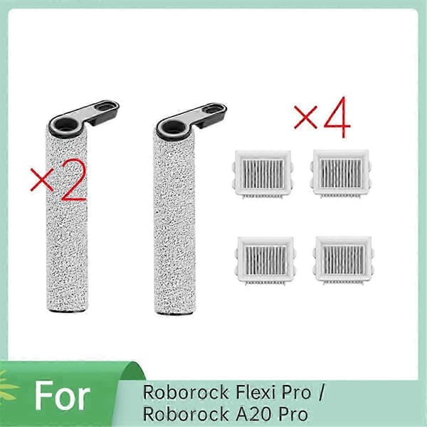 Roborock Flexi Pro -imurin harjarulla ja Hepa-suodattimien varaosat