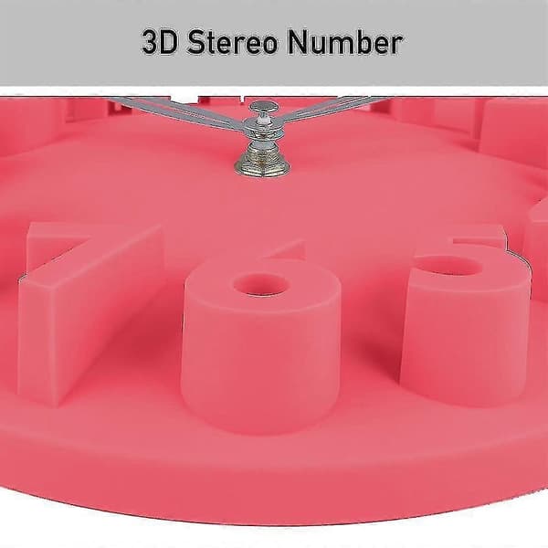 3d Väggklocka, Modern Digital Klocka Modern Rund Klocka Är Lämplig För Hemmabruk. Niuniu