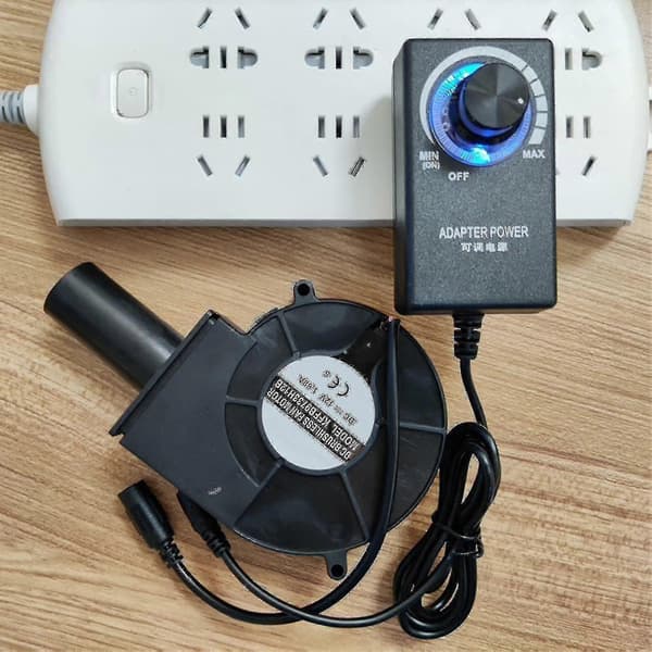 Variabel hastighed 12V centrifugalblæser 9733 til varmekedel BBQ TY Plug 2