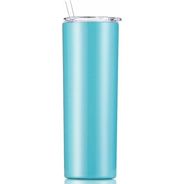 Enkel och modern 20oz rak bilmugg dubbel lager vakuumisolering kaffekopp ölsejdel (Stil Ett 20oz