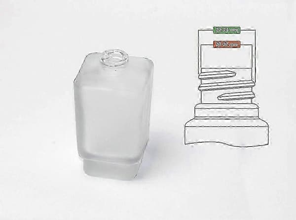 Ersättnings tvålautomat 24mm Borstad Hög Kvalitet 2-pack