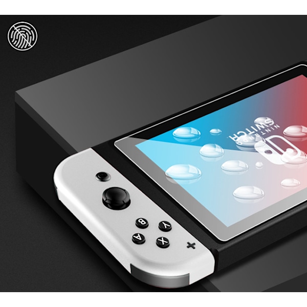 Switch karkaistu lasikalvo oled, koko näytön lasikalvo, teräväpiirto suojakalvo NS switch (1 kpl teräväpiirto karkaistu lasikalvo Switch),