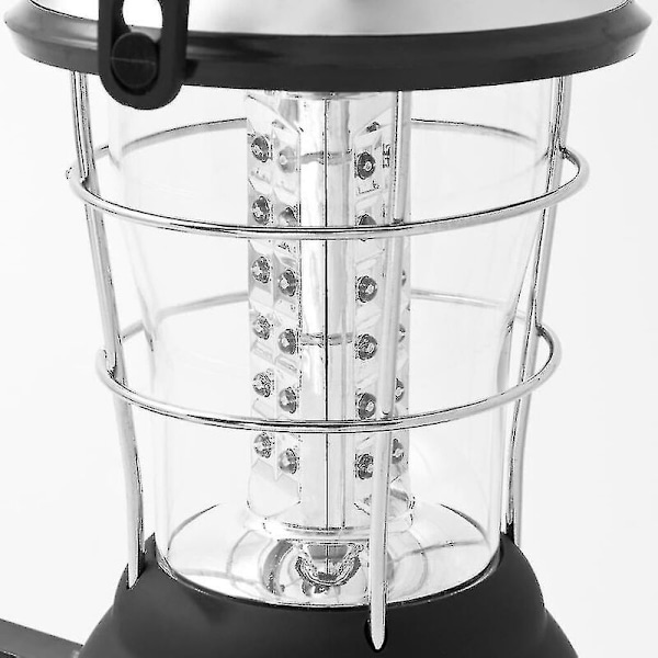 Solarlampa, 36 LED Handvev Dynamo Campinglampa Nödljus