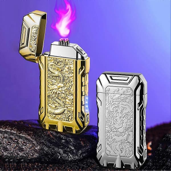 Multiverktyg Arc Tändare Överlevnadsutrustning Multifunktionell Robust Zinklegering Affärspresent Orm Silver Is Aoki Dragon Ancient Bronze