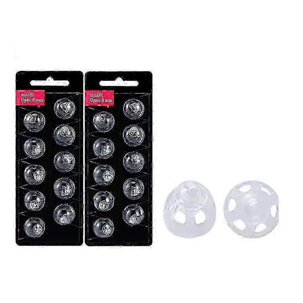 Hörapparatkupoler för MiniFit Open Vent Domes: 2-pack (8mm) hörapparatkupoler
