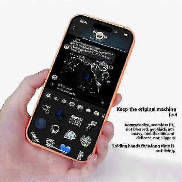 MagSafe-kompatibelt iPhone 15 Pro Max-cover - Flydende silikonecover med PopSocket